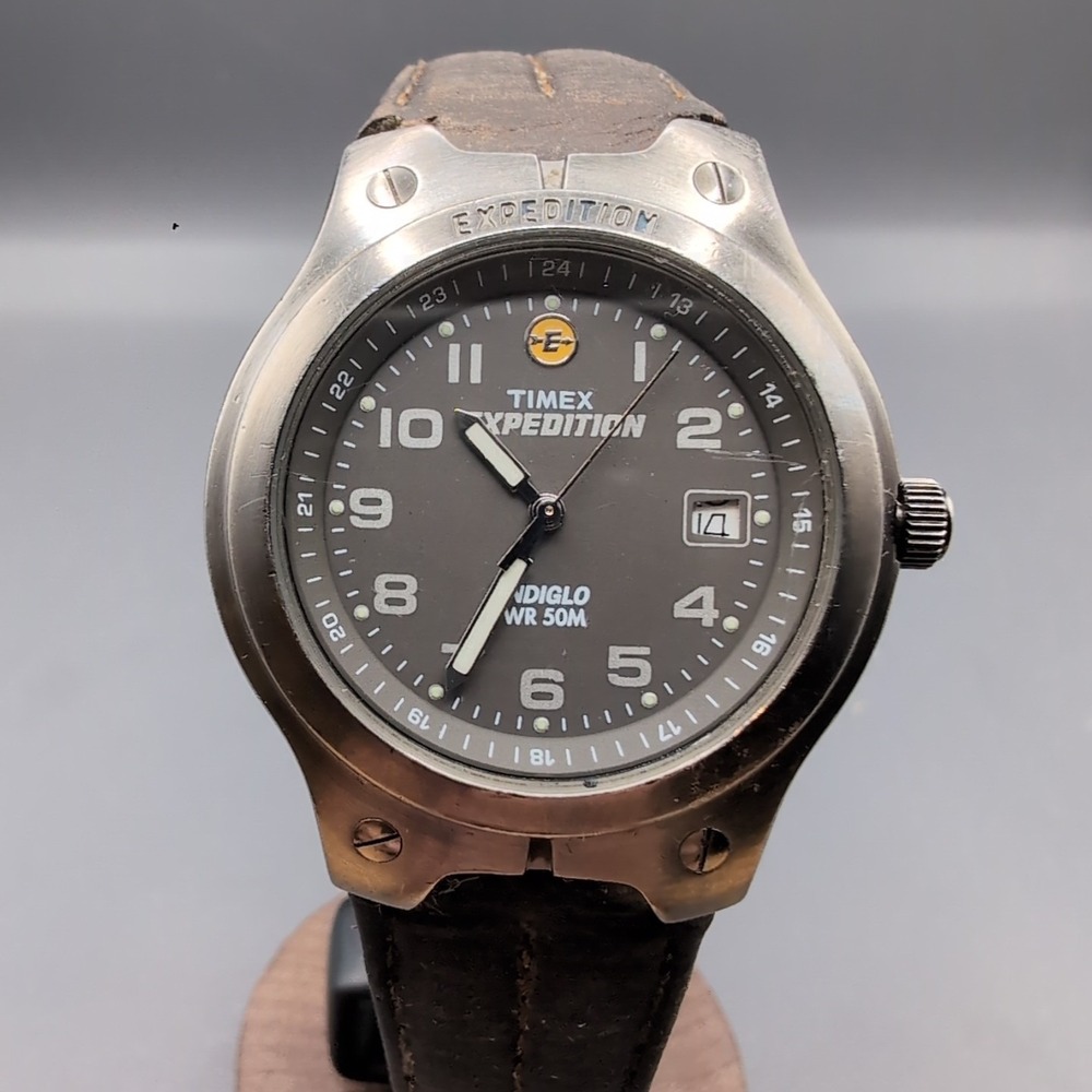 Vintage Timex Expedition 905 Field Watch Analog Quartz Indiglo New Batt Works